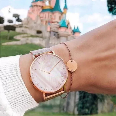 Luxury Brand Watches For Women Fashion Alloy Analog Ladies Quartz Wrist Watches Simple Elegant Women Watch Gifts Montre Femme