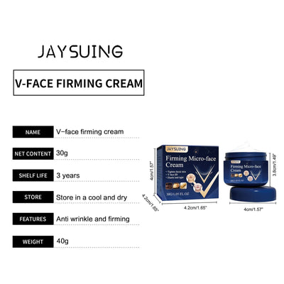 V-Shaped Firming Cream Double Chin W-rinkle Remover F-at B-urning Fade Fine Lines Tighten Nourish Face Lifting S-limming Cream