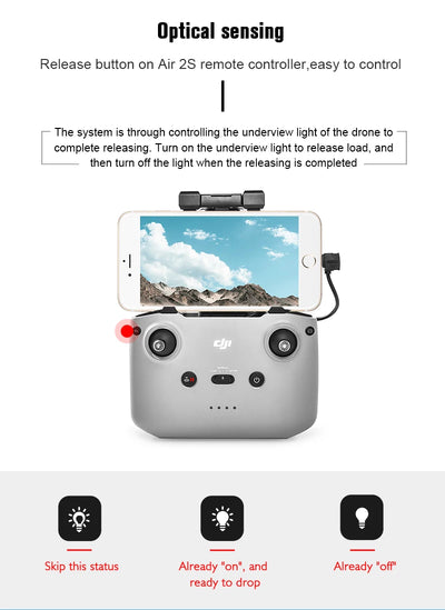 STARTRC Drone Airdrop System For DJI Air 3S/Mini 4 Pro/Mini 3/Mavic 3/Air 2S/Mavic 2/Mini 2 SE Air-dropping Thrower Gift Deliver