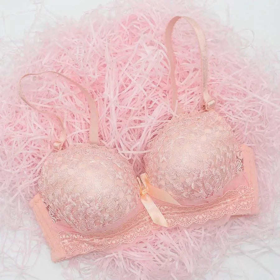 Women Wireless Sexy Bra Set Low Waist Panties Nonwire Bralette Lingerie Set Soft Brassiere Female Fashion Underwear Big Size Set