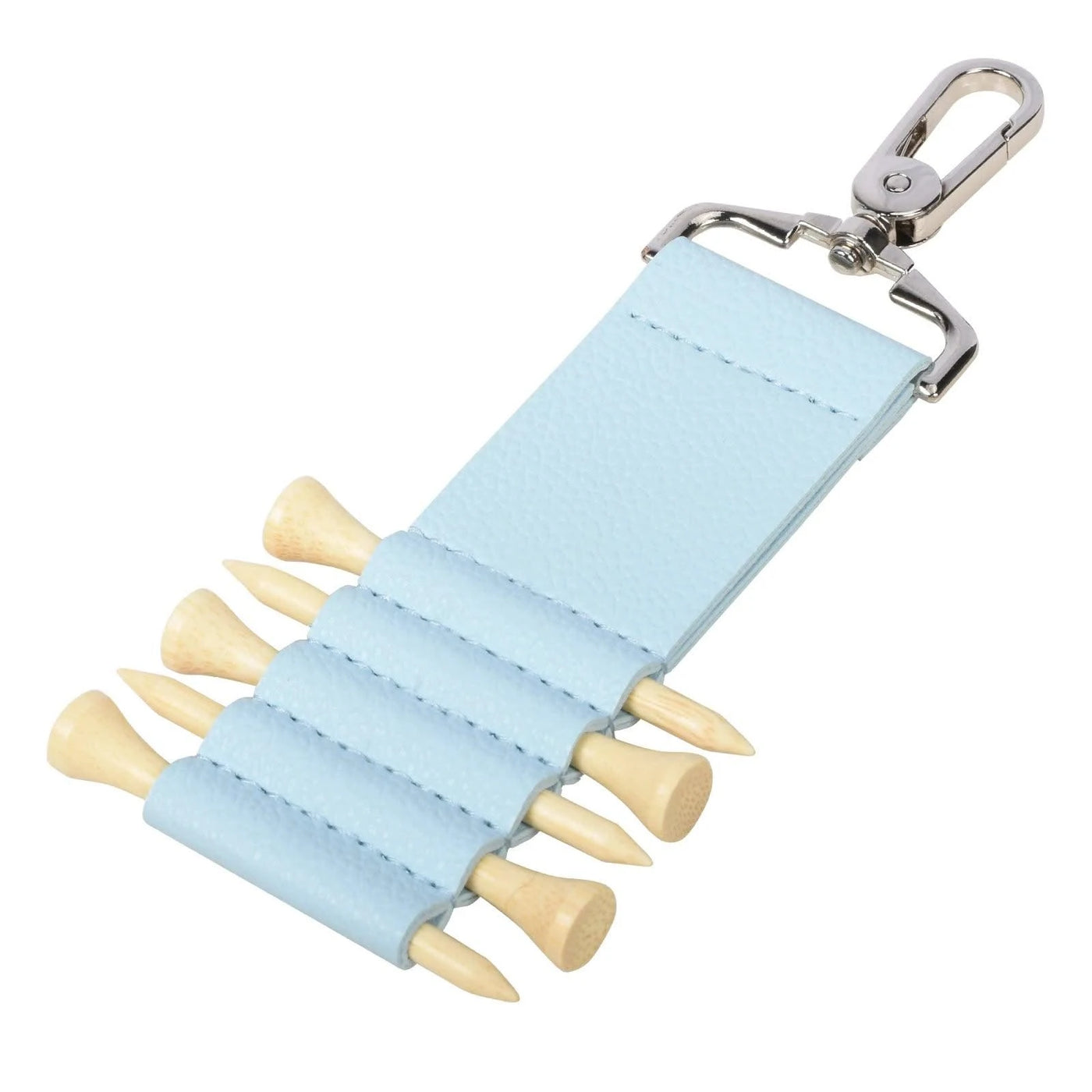 Portable PU Leather Golf Tee Holder  Quick Access Anti-Loss Clip for Outdoor Sports  Durable Golf Accessories