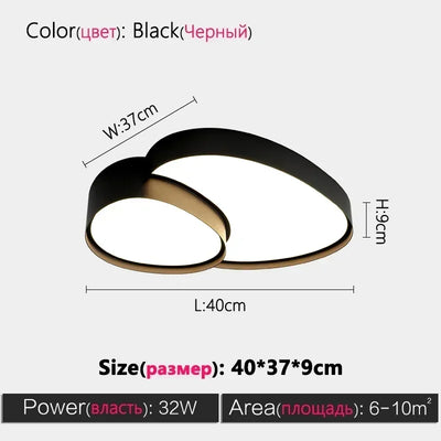 Modern LED Ceiling Lamp Simple Luxury Lighting for Living Room Bedroom Kitchen Cabinets Balcony Home Decor