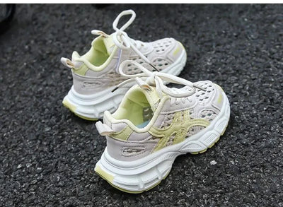 Children's sports shoes for boys and girls, new style for summer 2025, single mesh upper for breathability