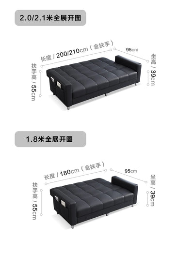 Black Living Room Sofa Bed Foldable Sectional Corner Modern Sofa Designer Elegant Muebles Para Habitacion Home Furniture