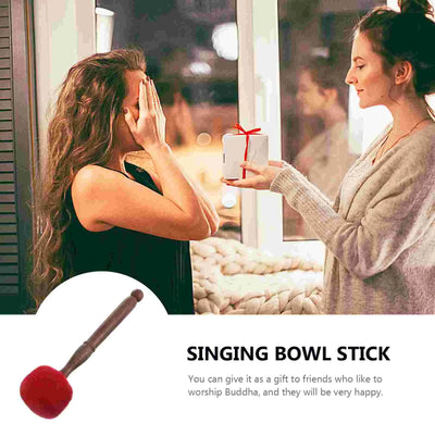 Ornaments Bowl Stick Bowling Accessories Buddhism Sound Wood Chanting Accessory