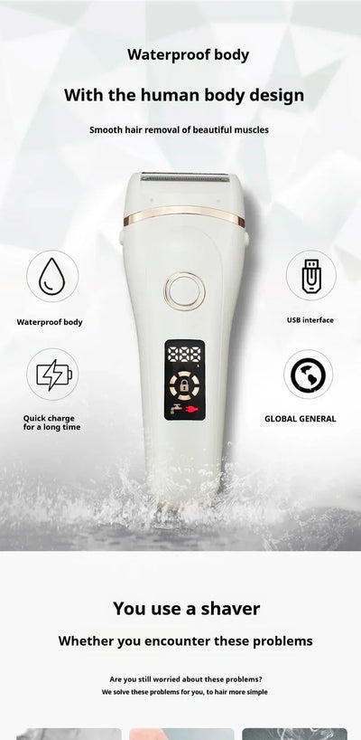 Electric Razors for Women Face Shaver Facial Hair Removal Painless Shaving Knife Body Trimmer for Arm Hands Leg Bikini Epliator