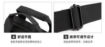 Men's High Capacity Hand Bags New Trendy Cool Men's Shoulder Bags Nylon Messenger Bags Travel Handbag Crossbody Bag Sling Bag
