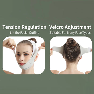 Reusable Face Slimming Bandage V Line Face Shaper Chin Cheek Lift Up Belt Facial Massage Strap Face Lifting Skin Care Tools