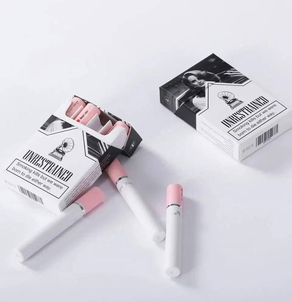 4 Colors Cigarette Lipstick Set Matte Lip Gloss Long Lasting Lip Glaze Waterproof Lip Stick Tube Nude Lip Tint Makeup Cosmetics
