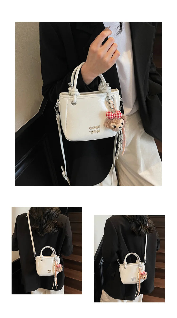 2025 Unique Women's Handbag Designer Shoulder Purse Minimalist Bucket & Square Bag Versatile Crossbody for Work