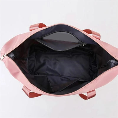 Travel Bag Women Shoulder Bag Quality Casual Handbag Double Zipper Expansion