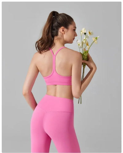 Women's Matching Activewear Set Sports Bra & High Waist Leggings 2-Piece Workout Outfit Gym Clothes for Yoga, Running & Fitness