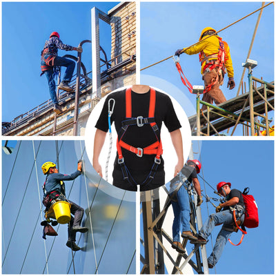 Professional Safety Harnesses Fall Protection Durable Fibre Material for Hiking Camping Adventure Tool Security Protection