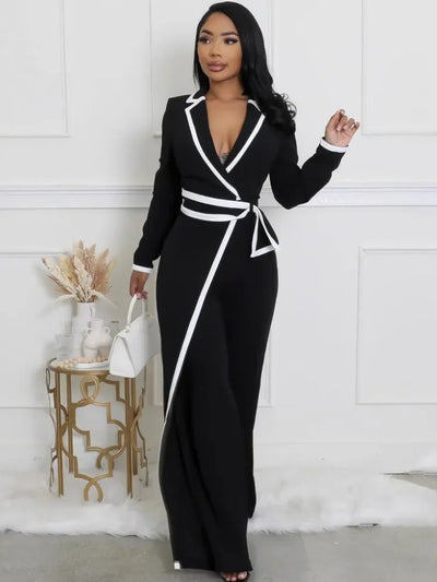 Solid Color Women Jumpsuits For Summer Spring long Sleeve Loose Fashion Streetwear Overalls Wide Leg Pants Trousers 2025