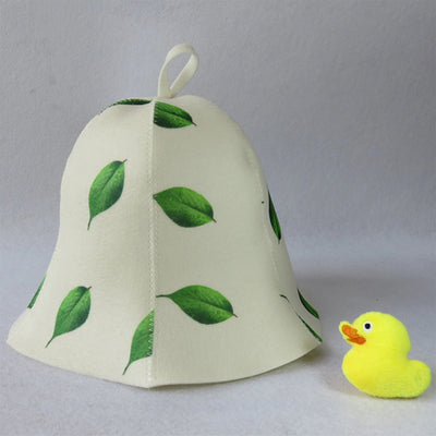 1 Piece Sauna Hat 3mm Thick Thermostable Headgear Accs Hair Stylish Banya Head Protect Portable for Men Women Shower Bath House