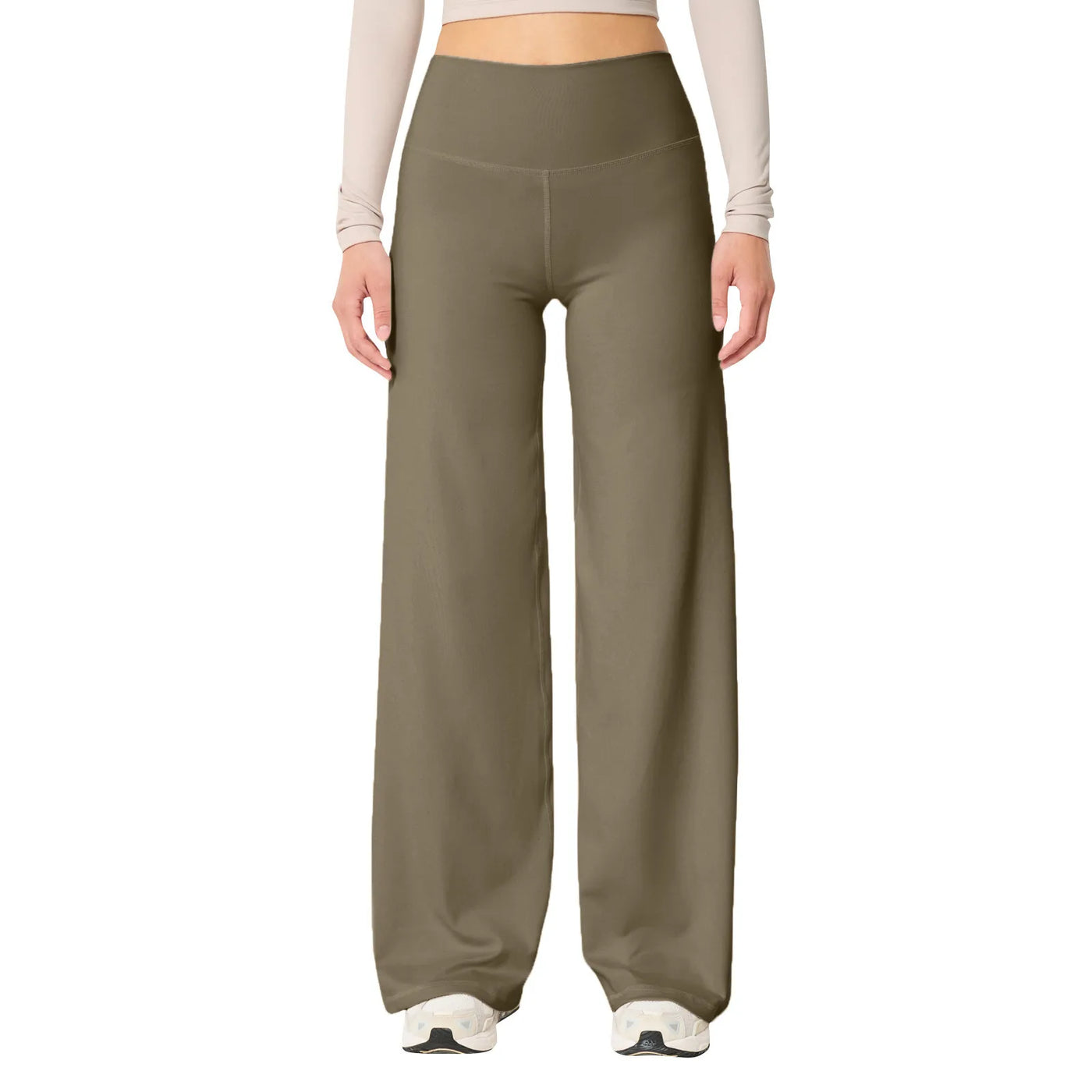 Wide Leg Pants For Women Yoga Pants High Waist Sweatpants With Pockets Stretch Pants Comfy Workout Sports Sweatpants Leggings