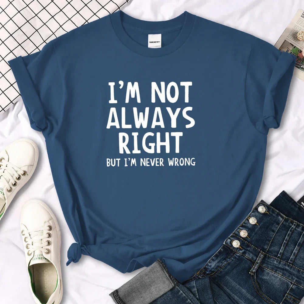 Women's T-Shirt Cool Interesting Letters Printed Tees Female Summer Oversized Tshirt Woman Round Neck Casual Tshirt Tops