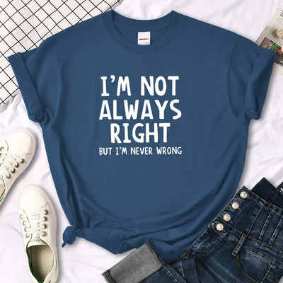 Women's T-Shirt Cool Interesting Letters Printed Tees Female Summer Oversized Tshirt Woman Round Neck Casual Tshirt Tops