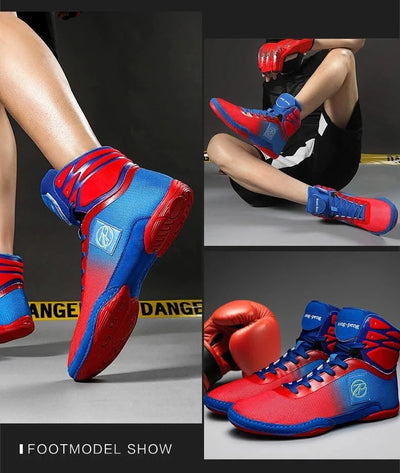 2024 New Wrestling Shoes for Men Non Slip Breathable Boxing Sneakers Wrestling Training Shoes Wear-Resisting Combat Sneakers