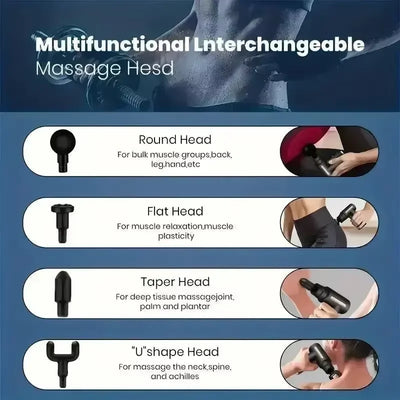 Fascia gun muscle relaxation massager smart mini full body massage impact gun portable small electric full body massage gun