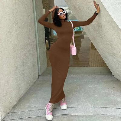 Hooded Long Dress For Women Y2k Clothes Sexy Streetwear Long Sleeve Bodycon Vestidos De Mujer Solid Robe Femme Été Back Split