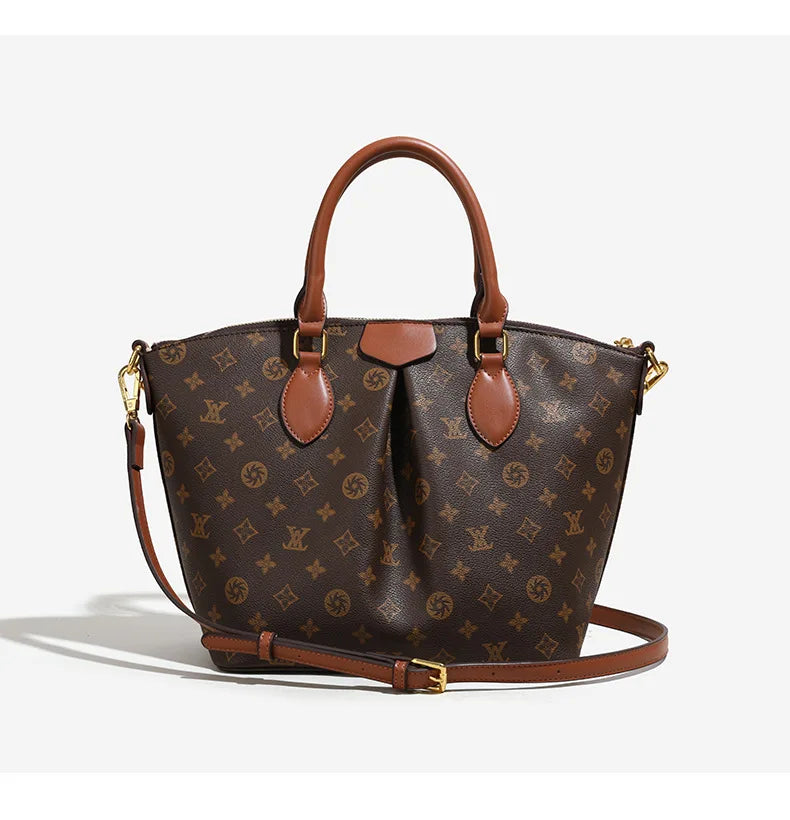 2025 French Luxury Handbag for Women Designer Tote Elegant Structured Shoulder Bag High-End Minimalist Chic Versatile