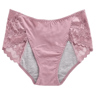 Women's Leak Proof Menstrual Panties lace Breathable SexysWaterproof Mid Waist Physiological Period Seamless  Underwear