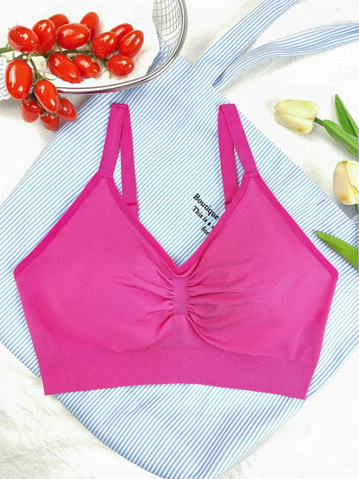 Women Yoga Bra Sport  Running Quick Drying Fitness Tops Padded Adjustable Seamless Bra
