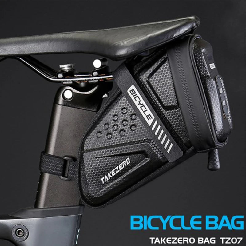 Fashion Waterproof Bicycle Saddle Bag Road Bike Saddlebags Reflective Striped Bicycle Tool Holder Bag MTB Accessories Tools