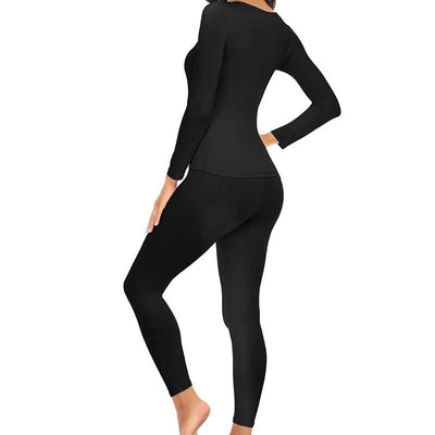 Thermal Underwear Women Autumn Winter Under Layer Clothes New Warm Pajamas Sets for Female 2 Pieces Long John Top Legging