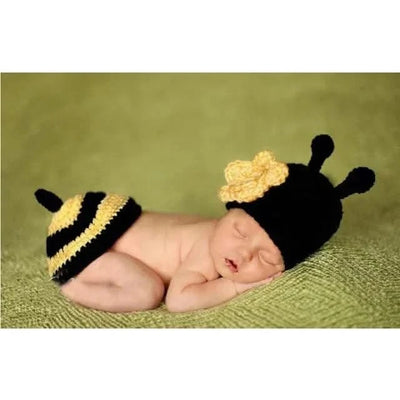 Bunny Rabbit Crochet Knitted Photography Props| Newborn Baby Outfits| Hat, Diaper Pants Costume| Unisex Infant
