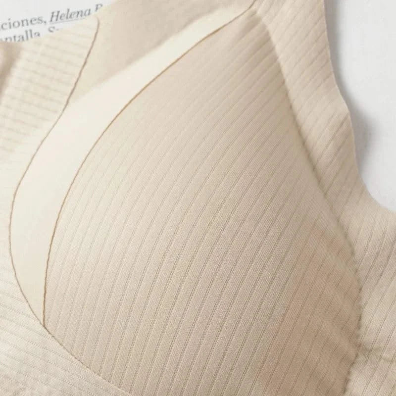 Women's Full Cup Seamless Bras Wide Straps Adjustable Underwear Women Big Breasts Bra Female No-wire Trace-Free Underwear
