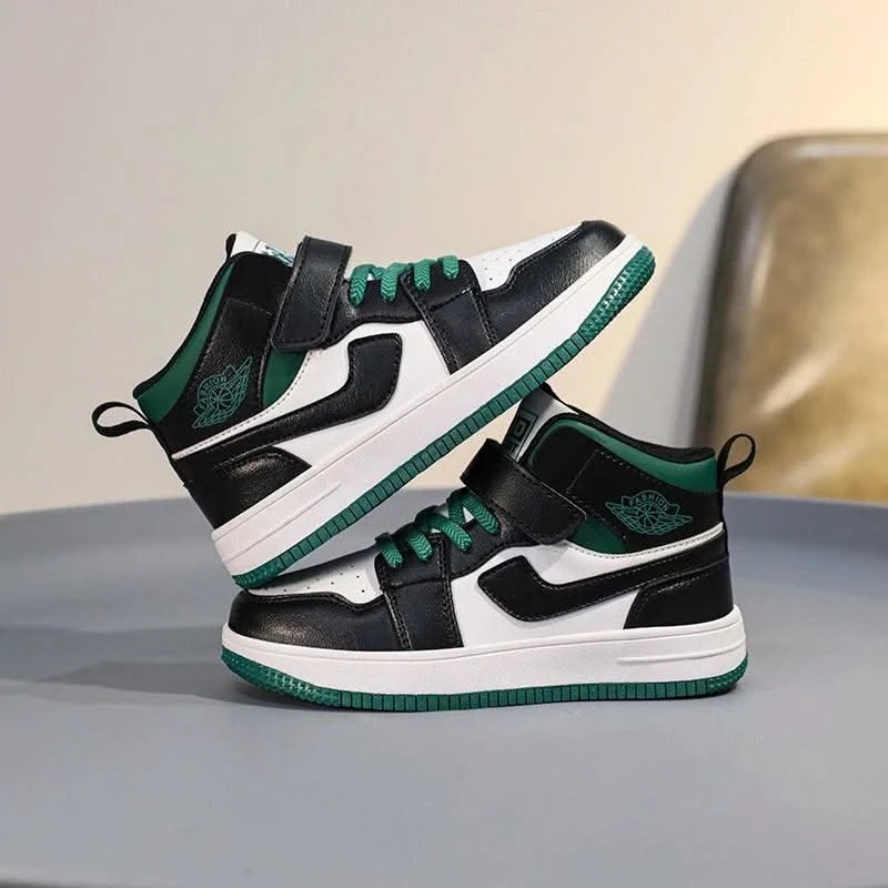 Children's shoes Men's shoes 2024 new fall children's non-slip sports shoes large high top board shoes for children