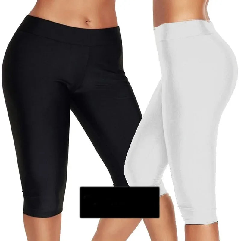 Women's Leggings High Waisted Capri Leggings No Pockets For Women Yoga Pants Workout Capri Pants