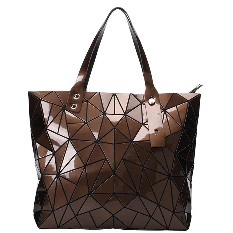 Fashion Luxury bag Women Top-Handle Bag New Designer Famous Brand Lady Shoulder Bag Bright Geometry Female Handbags Totes