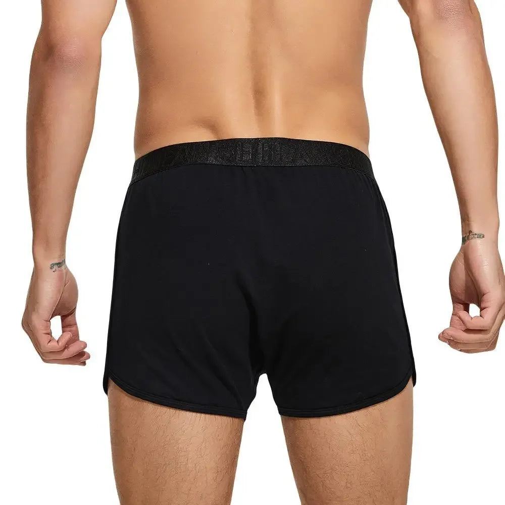 2024 Men's Cotton Jersey Boxer Short Loungewear Underwear Loose Fit Underpants Sleepwear Shorts Boxers for Men