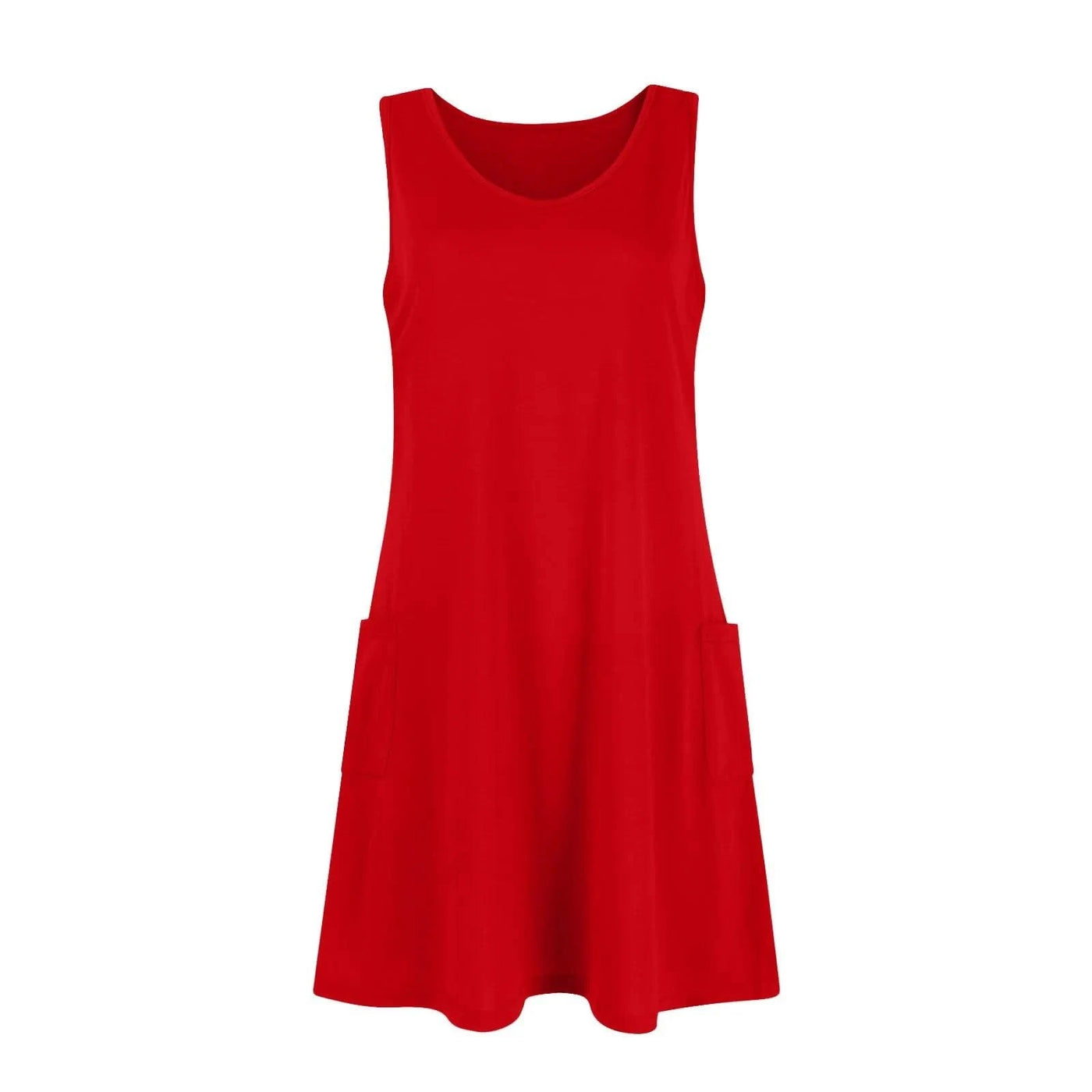Womens Summer Dresses Plain Loose V Neck Sleeveless Sundresses Swimsuit Coverup With Pockets Vestidos Para Mujer платье женское