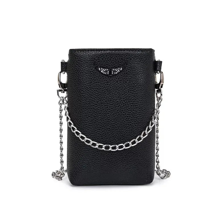 Handbags for Women 2025 New Fashion French Women's Shoulder Bag Wings ZVbag Pu Retro Messenger Bag Luxury Designer Handbag