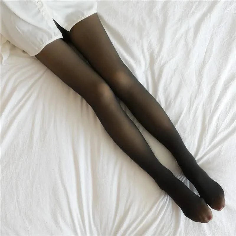 Women Thermal Underwear Pants Fleece Lined High Waisted Leggings Keep Warm Winter Pant Tummy Control Yoga Hiking Running Tights