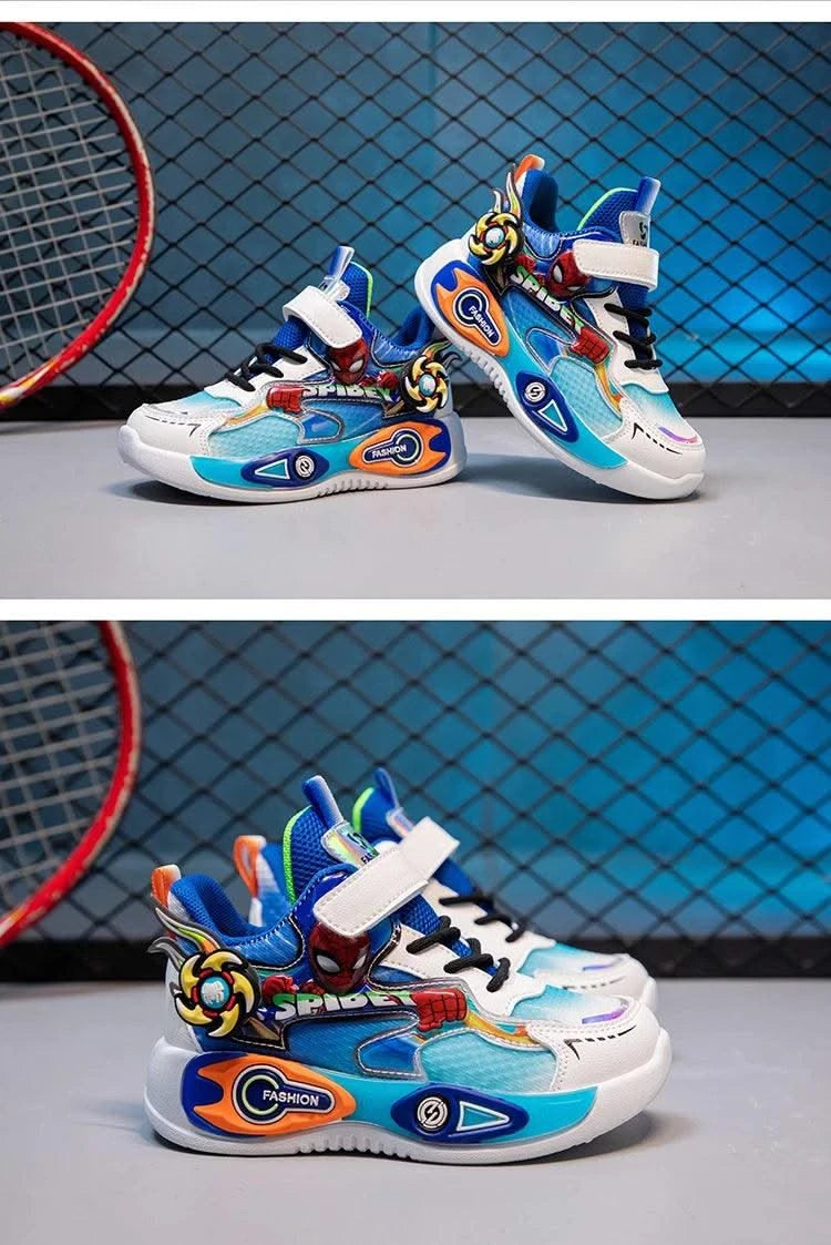 Boys' casual sports shoes | Lightweight and cushioned running shoes | 5-12 year old children's sports walking shoes | Shock abso