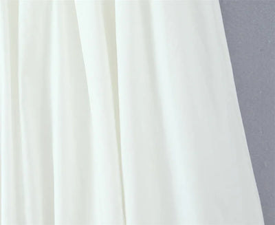 Women's Dress 2025 New Fashion Summer  White Bow Midi Dresses for Women Elegant Chic Ladies Dress