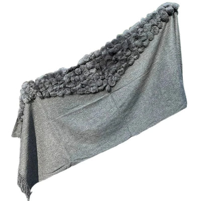 Winter Thick  Genuine Rabbit Fur Scarf for Women
