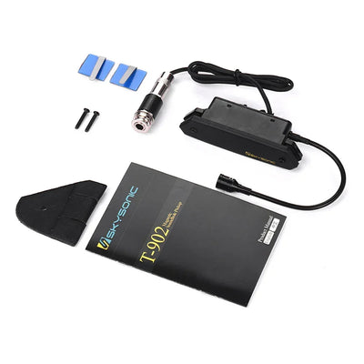 Acoustic Guitar Active Soundhole Pickup Magnetic + Microphone Dual Pickup Systems with Volume Controls for Classic Folk Guitars