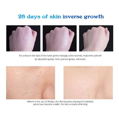 Hyaluronic Acid Solution Face Serum Moisturizing Nourishing Restore Elastic Skin Tightening and Lifting Facial Care Products