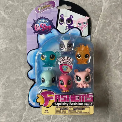 PetShop Pets In The House Genuine Cartoon Cute Q Version Cat and Dog Animal Hand-made Ornaments SuperSQUISHY Model Toy