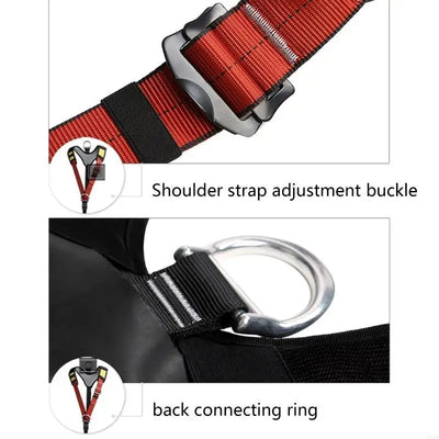 N58B Climbing Harness Only Shoulder Strap Harness Waist Hip for Protection Safety Climbing Harness for Fire Rescuing Climbing