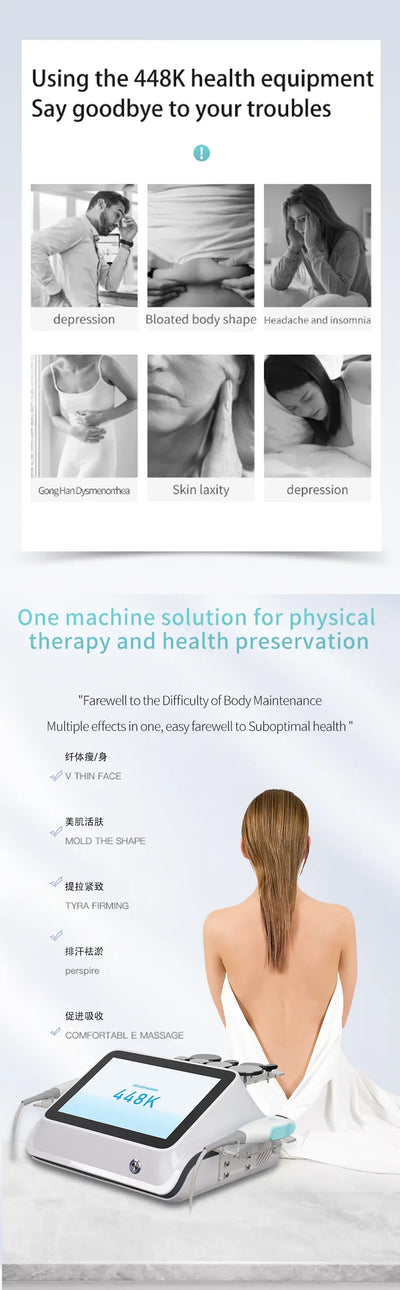 Belly Slimming Instrument 448k Home Use Beauty Equipment Skincare and Sculpting Machine for Beauty Care