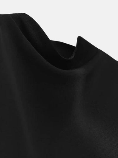 ZBZA Women's Slim Party Dresses Round Neck Sleeveless Shoulder-padded Bodycon High Waist Midi Dress Spring New Female Chic Dress