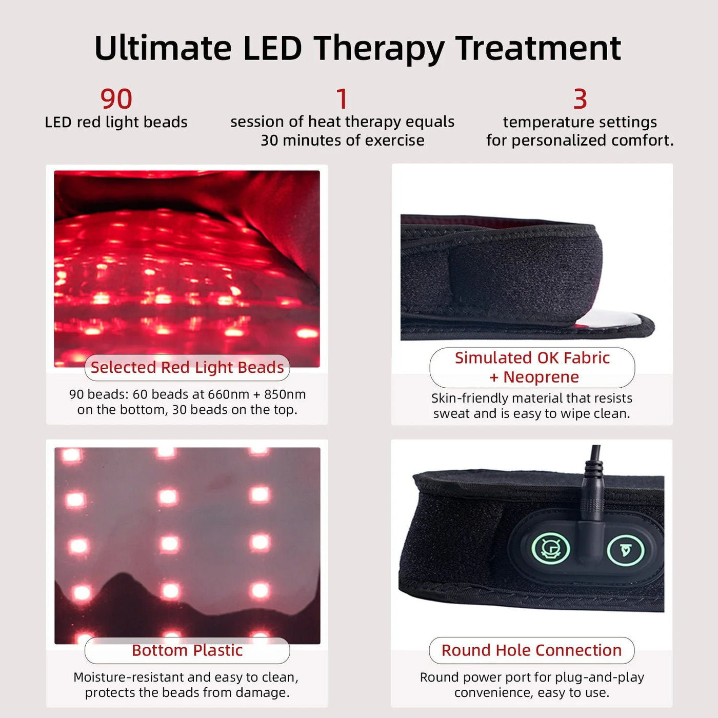 Red Light Therapy Shoes Foot Warmer Feet Massage Tool  with 180 Led Diodes for Warming Feet and Improving Blood Circulation