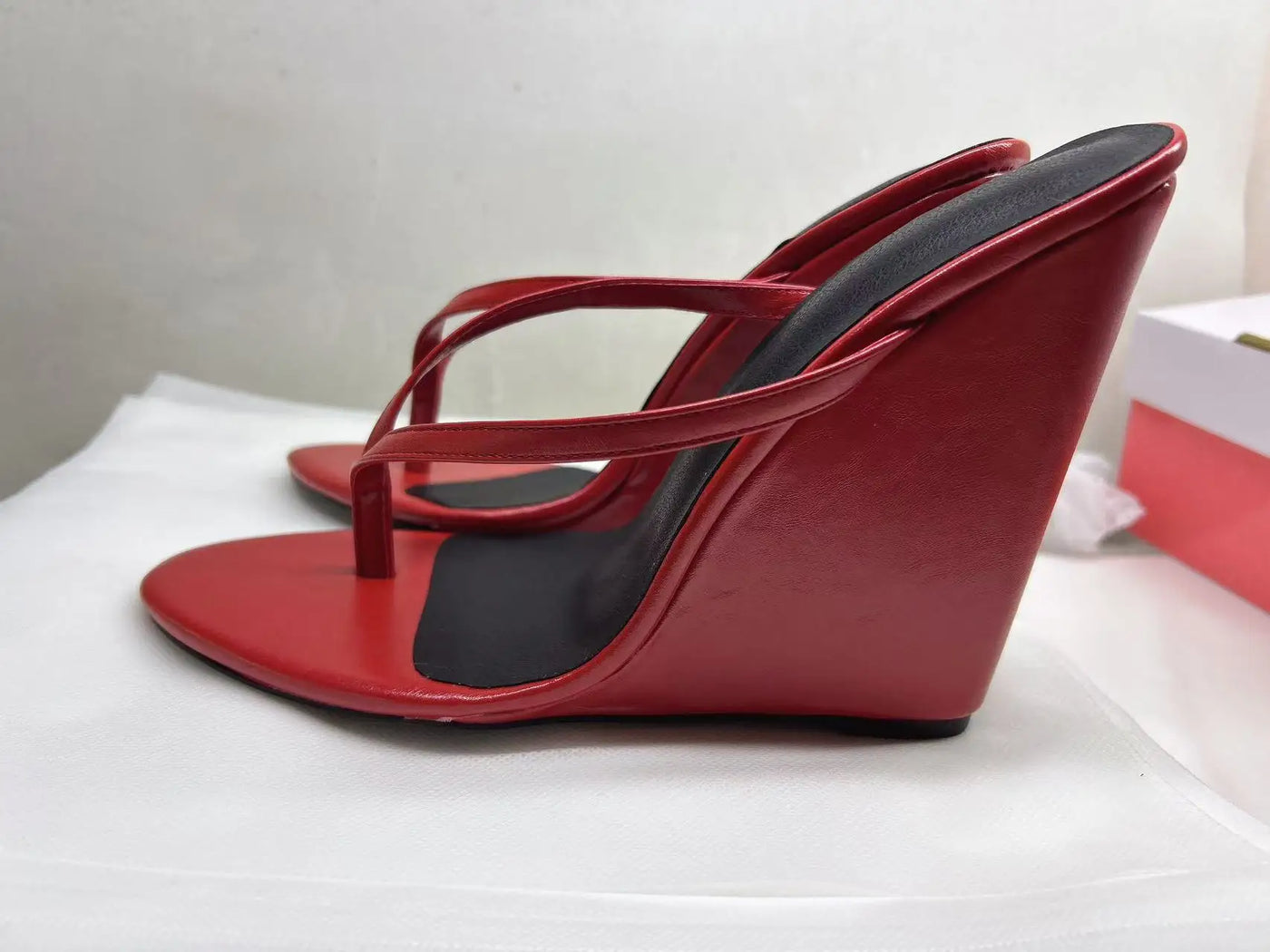 Women’s Summer Spring Wedge Flip Flops Sandals Casual Beach Non-Slip High Heel Slippers Lightweight Comfort Shoes Customized